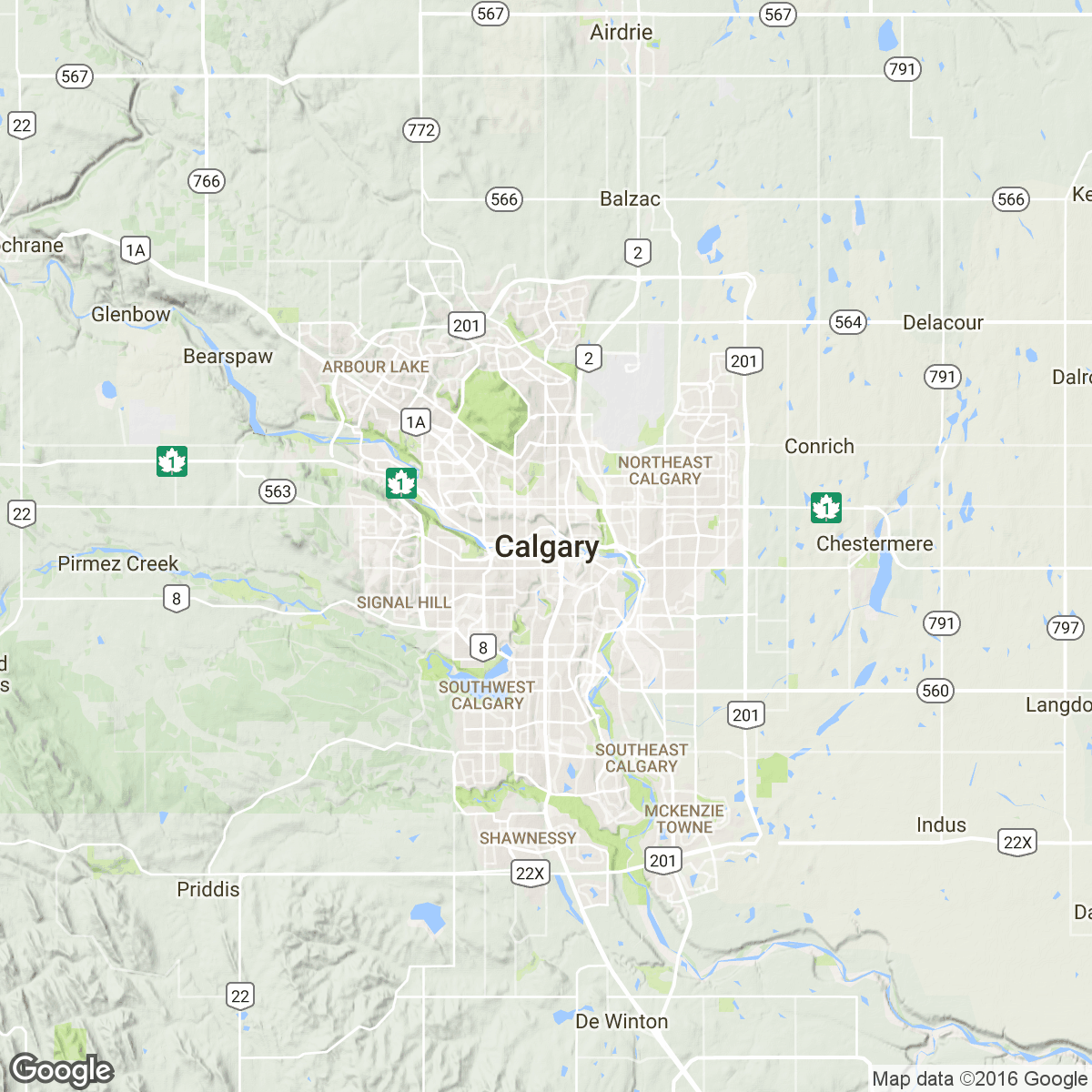 Calgary Map